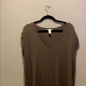 H&M Super Soft Flowy Forest Green Dress